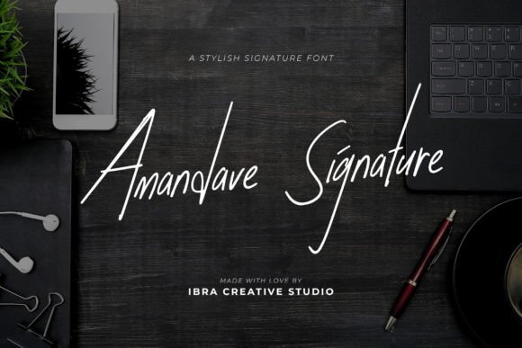 Amandave Signature: The Elegant Typeface for Polished Branding
