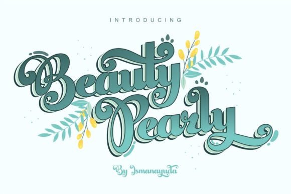 Beauty Pearly: A Script Amp Typeface for Elegant Editorial Design