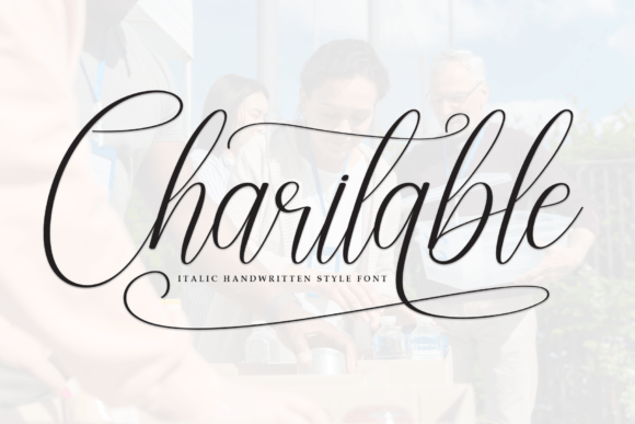 Charitable Font: A Warm, Handcrafted Script for Meaningful Products