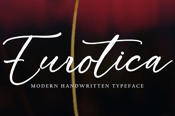 Eurotica: The Modern Script Font for Polished Digital Experiences