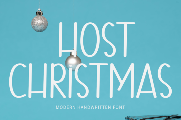 Host Christmas: The Handwritten Typeface for Cozy Editorial Design
