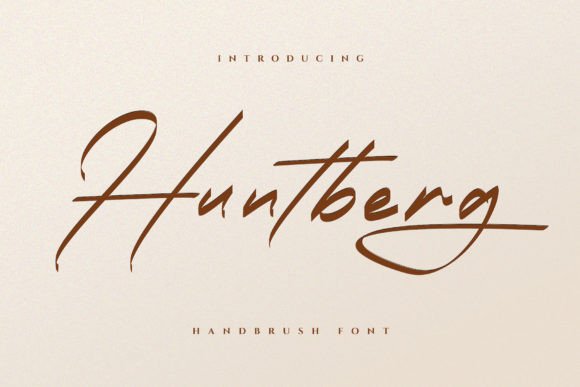 Huntberg: The Premium Script Amp Font for Modern Campaigns