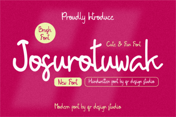 Josurotuwak: A Handwritten Typeface for Authentic Social Campaigns