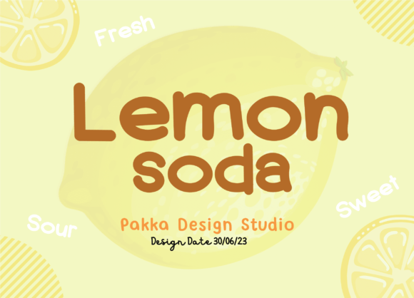 Lemon Soda Font: A Playful, Plump Script for Bright Brand Moments