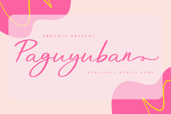 Paguyuban: A Delicate Script Typeface for Editorial Design