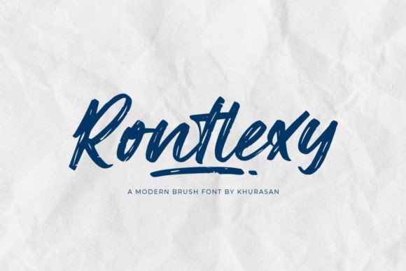 Rontlexy: The Modern Brush Font for Editorial Design