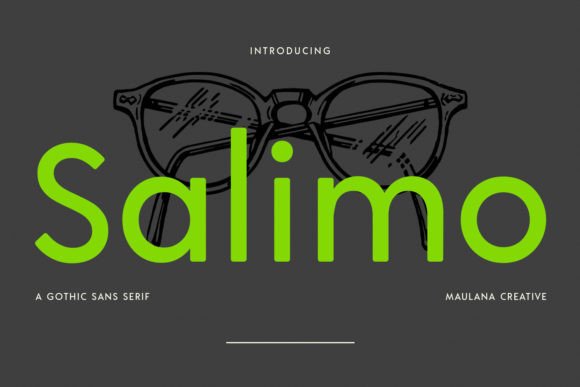 Salimo: A Modern Gothic Sans Display Font for Bold Branding