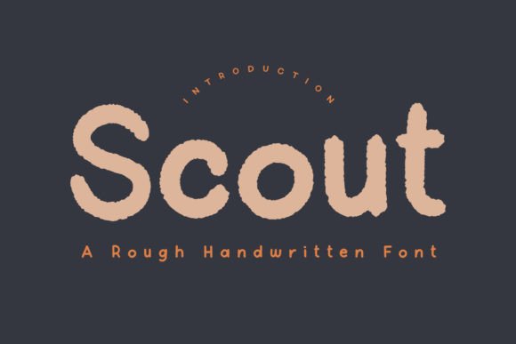 Scout: A Rough Handwritten Font with Retro-Modern Charm