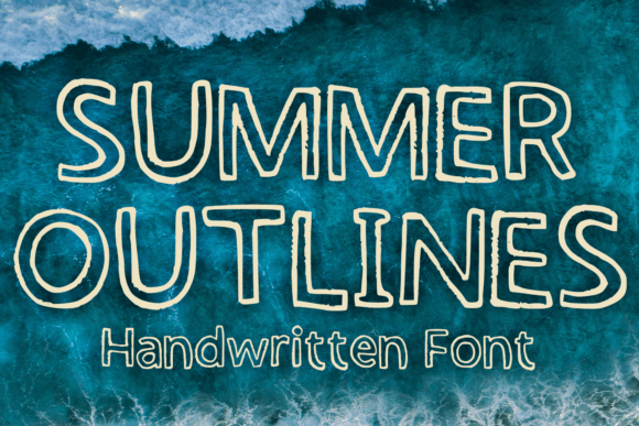 Summer Outlines: A Playful Script Font for Editorial Charm