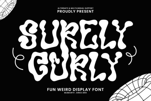 Surely Curly: A Playful Display Font for Handmade Labels & Printables