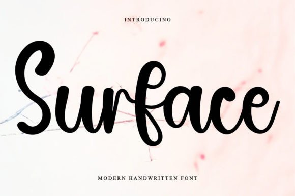 Surface: A Handwritten Typeface for Polished Digital Branding