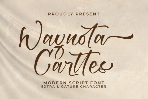 Waynota Carttes: A Delicate Handwritten Font for Thoughtful Branding